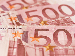 Image showing  Euro note vintage