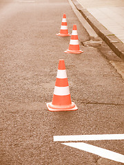 Image showing  Traffic cone vintage