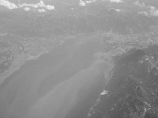 Image showing Black and white Bodensee lake