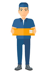 Image showing Man delivering box.