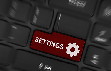 Image showing Red button Settings