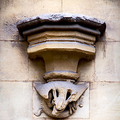 Image showing historic   marble and statue in old city of london england