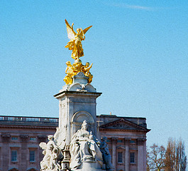 Image showing historic   marble and statue in old city of london england