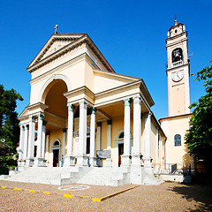 Image showing beautiful old architecture in italy europe milan religion and su