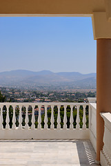 Image showing Terrace Greek churches.