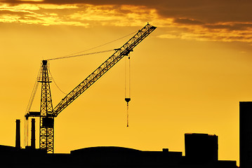 Image showing The sky at sunset.