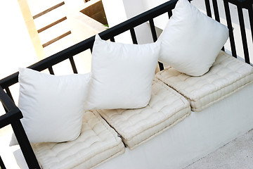 Image showing White sofa