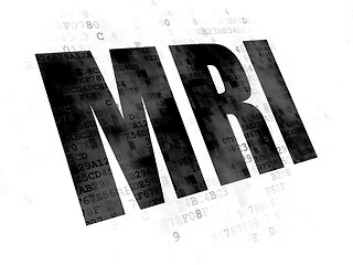 Image showing Healthcare concept: MRI on Digital background