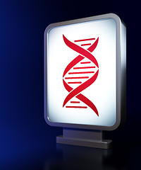 Image showing Science concept: DNA on billboard background