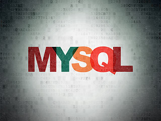 Image showing Software concept: MySQL on Digital Paper background