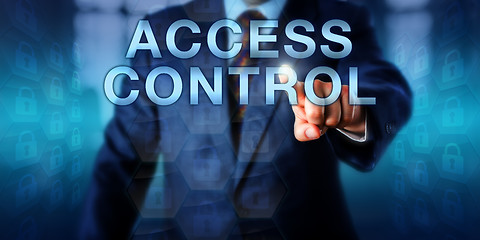 Image showing Data Owner Pushing ACCESS CONTROL Onscreen