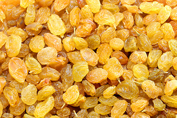 Image showing Yellow raisins delicious