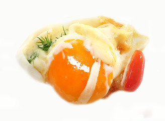 Image showing Delicious scrambled eggs