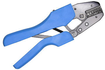 Image showing Power cable crimper on white