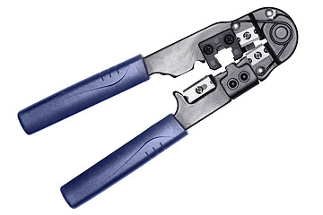 Image showing Network cable crimper on white