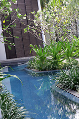 Image showing Swimming pool area