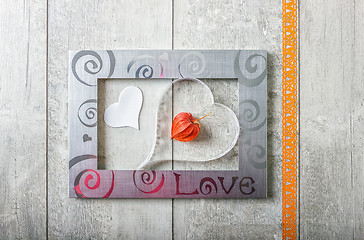 Image showing Greeting card with love