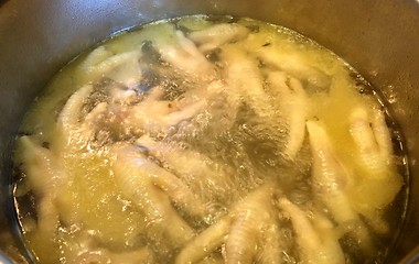 Image showing Boiling Chicken Feet