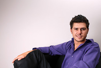 Image showing Sitting Male Model