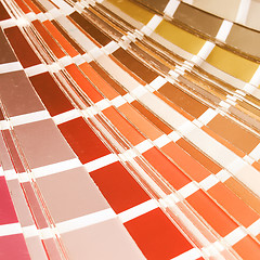 Image showing  Color table vintage