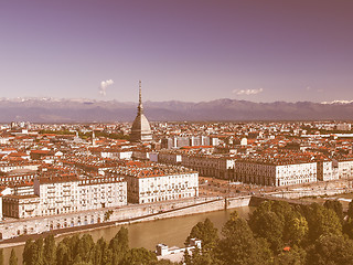 Image showing Turin view vintage