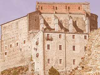 Image showing Sacra di San Michele abbey vintage