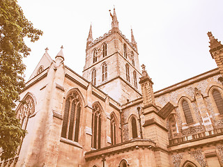 Image showing Southwark Cathedral, London vintage