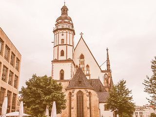 Image showing Thomaskirche Leipzig vintage