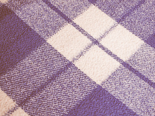 Image showing Retro looking Blue tartan background