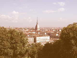 Image showing Turin view vintage