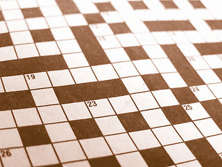 Image showing  Crosswords picture vintage