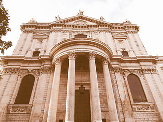 Image showing St Paul Cathedral, London vintage