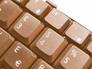 Image showing  Computer keyboard vintage