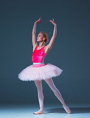 Image showing Portrait of the ballerina in ballet pose