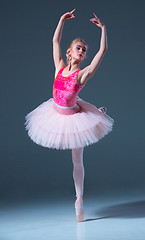 Image showing Portrait of the ballerina in ballet pose