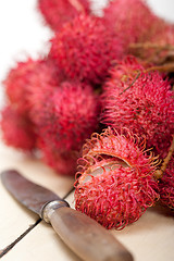 Image showing fresh rambutan fruits 