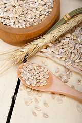 Image showing organic wheat grains 