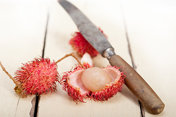 Image showing fresh rambutan fruits 