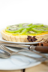 Image showing kiwi  pie tart and spices