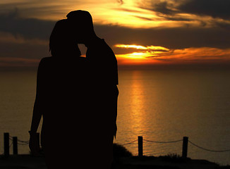Image showing Lover Sunset