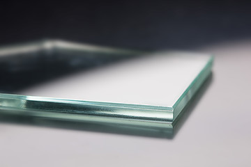 Image showing Glass roving fibre for pultrision process. Window fiberglass profile manufacturing.