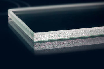 Image showing Glass roving fibre for pultrision process. Window fiberglass profile manufacturing.