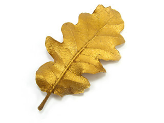 Image showing golden leaf