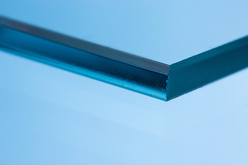 Image showing Glass roving fibre for pultrision process. Window fiberglass profile manufacturing.