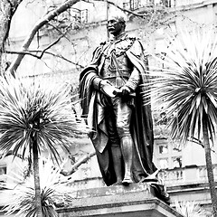 Image showing england  historic   marble and statue in old city of london 