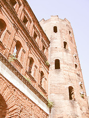 Image showing Porte Palatine, Turin vintage