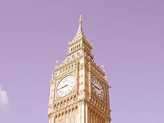 Image showing Big Ben vintage