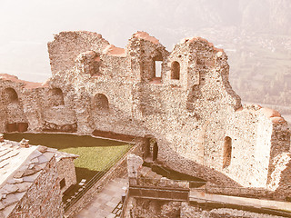 Image showing Sacra di San Michele abbey vintage