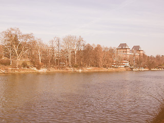 Image showing River Po, Turin, Italy vintage