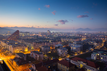 Image showing Panorama of Ljubljana, Slovenia, Europe.